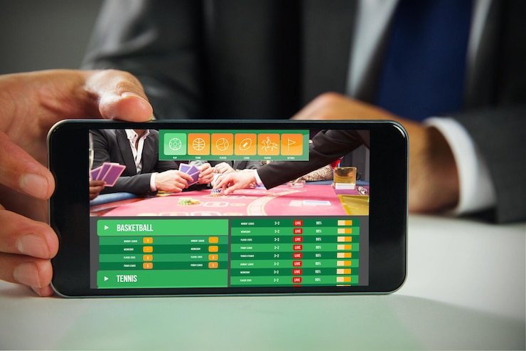 jayahoki77 mobile app home screen showing live football matches and casino games